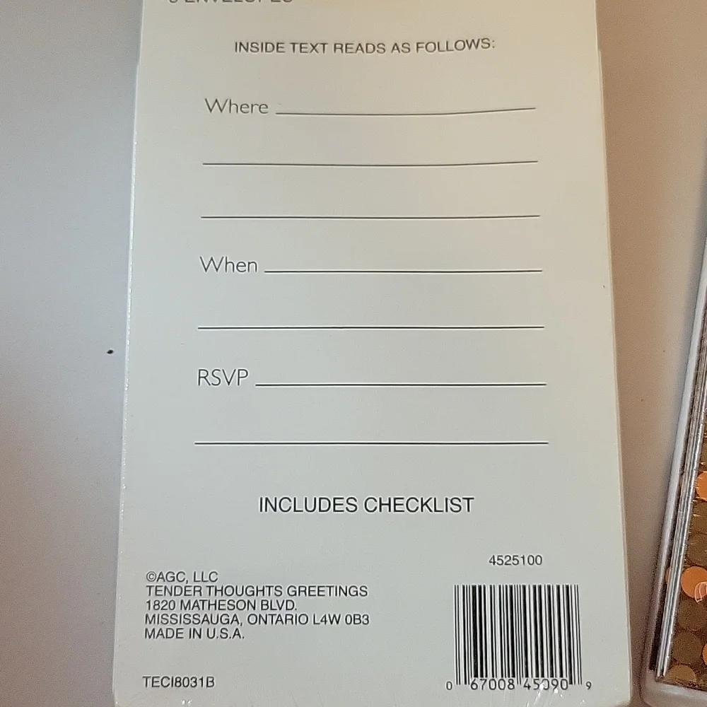 4 Packs Party Invites